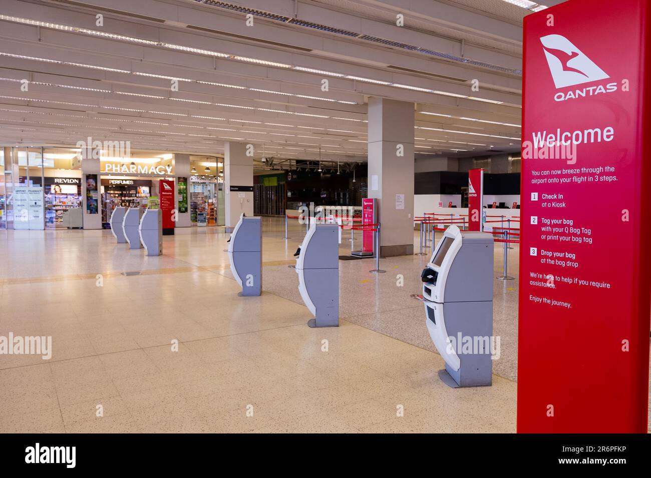 Passenger numbers are down 98 at Melbourne International Airport leaving the Qantas domestic