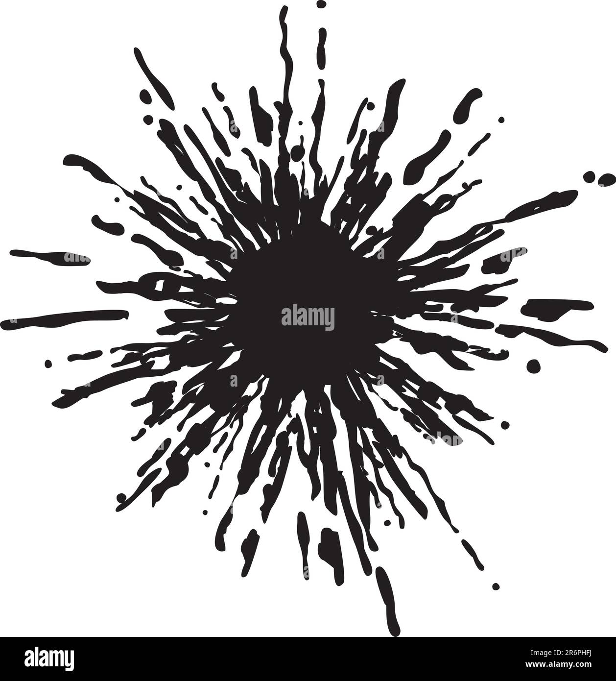 isolated abstract splat Stock Vector