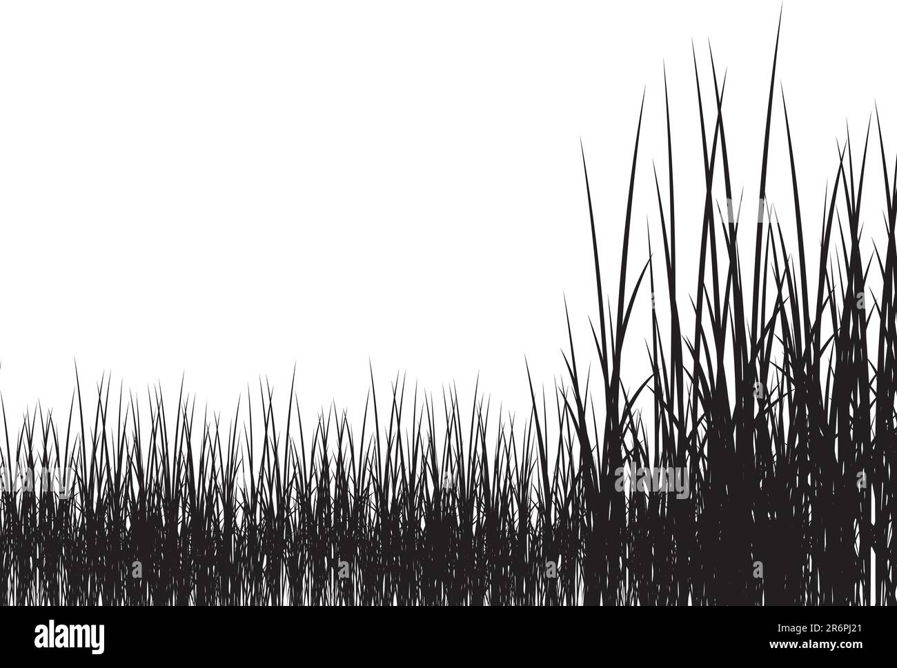 background with pasture silhouettes very easy to edit Stock Vector