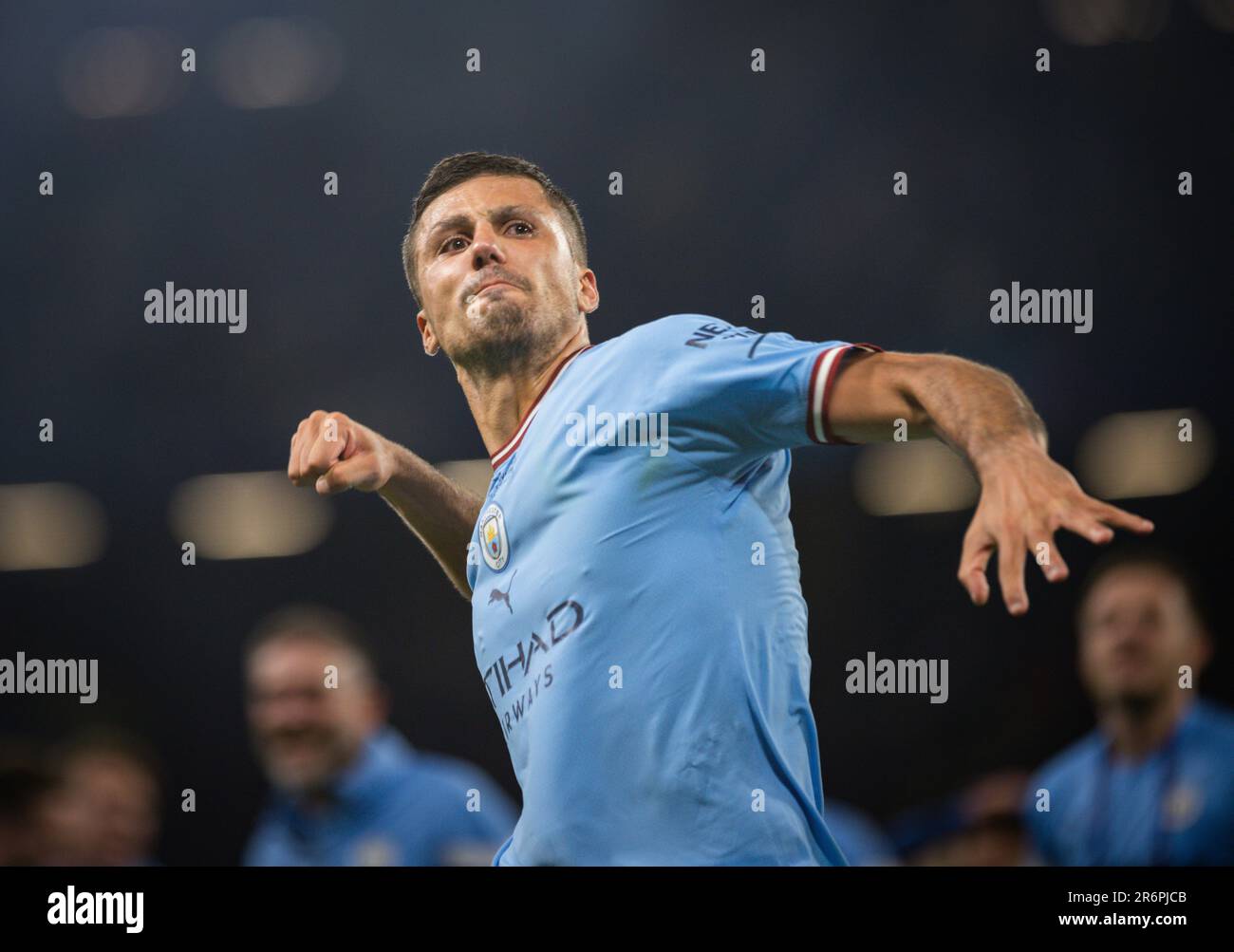 Istanbul, Turkey. 10th Jun 2023.  Rodrigo Rodri (City) Manchester City - Inter Mailand UEFA Champions League Final 10.06.2023  Credit: Moritz Muller/Alamy Live News Stock Photo