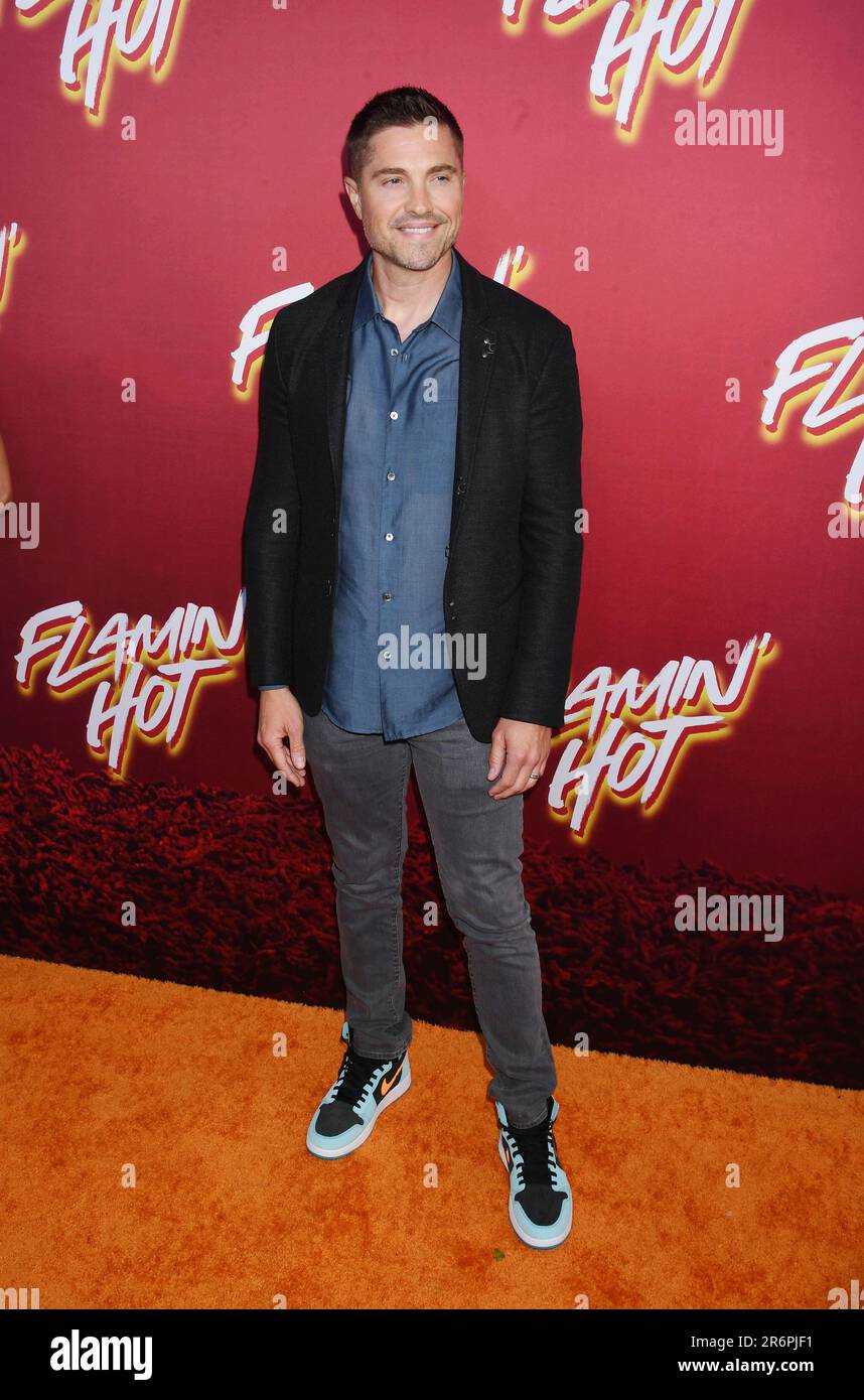 HOLLYWOOD, CALIFORNIA - JUNE 09: Eric Winter attends the special screening of Searchlight Pictures' 'Flamin' Hot' at Hollywood Post 43 - American Legi Stock Photo