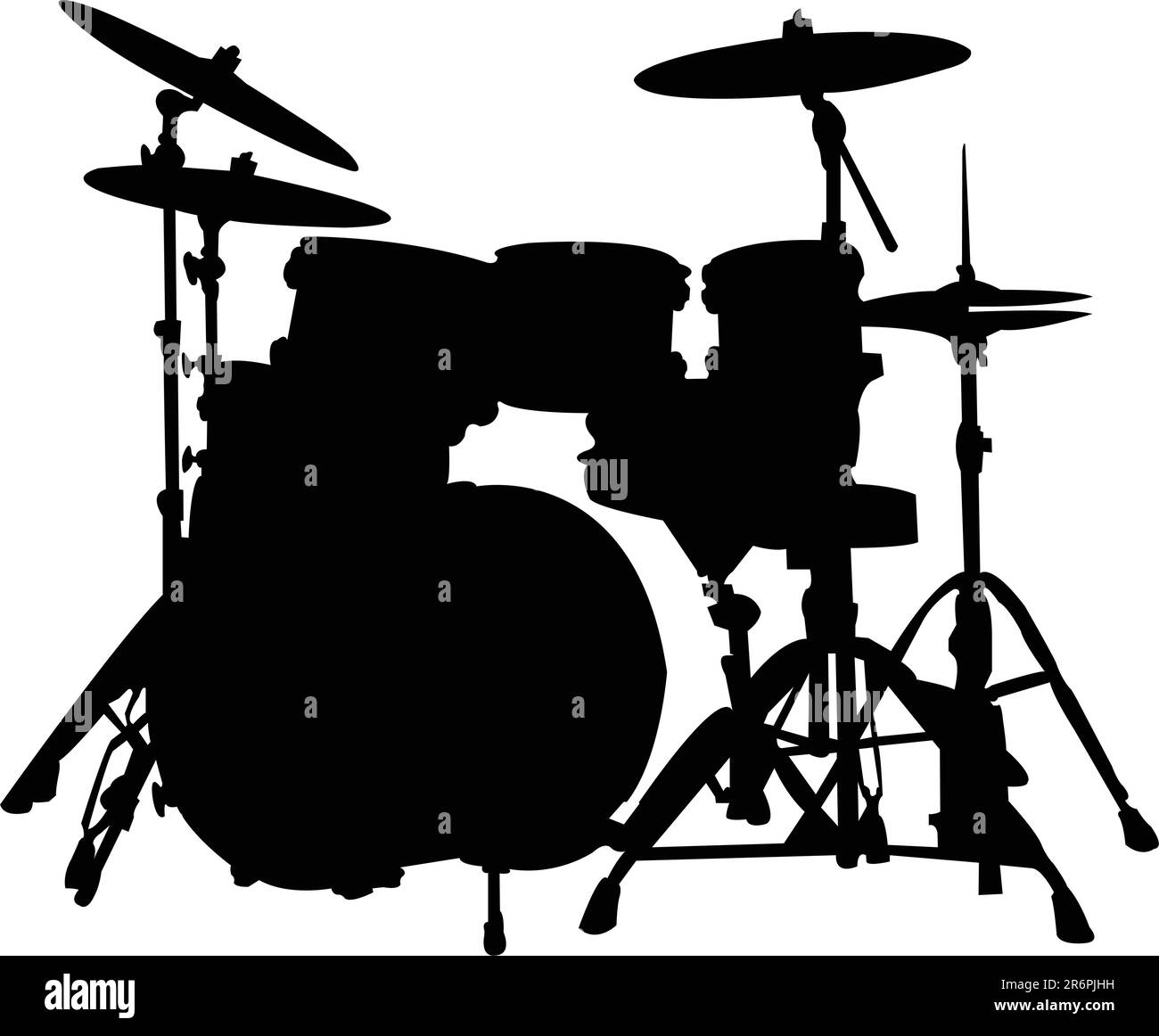 drums silhouette vector Stock Vector Image & Art Alamy