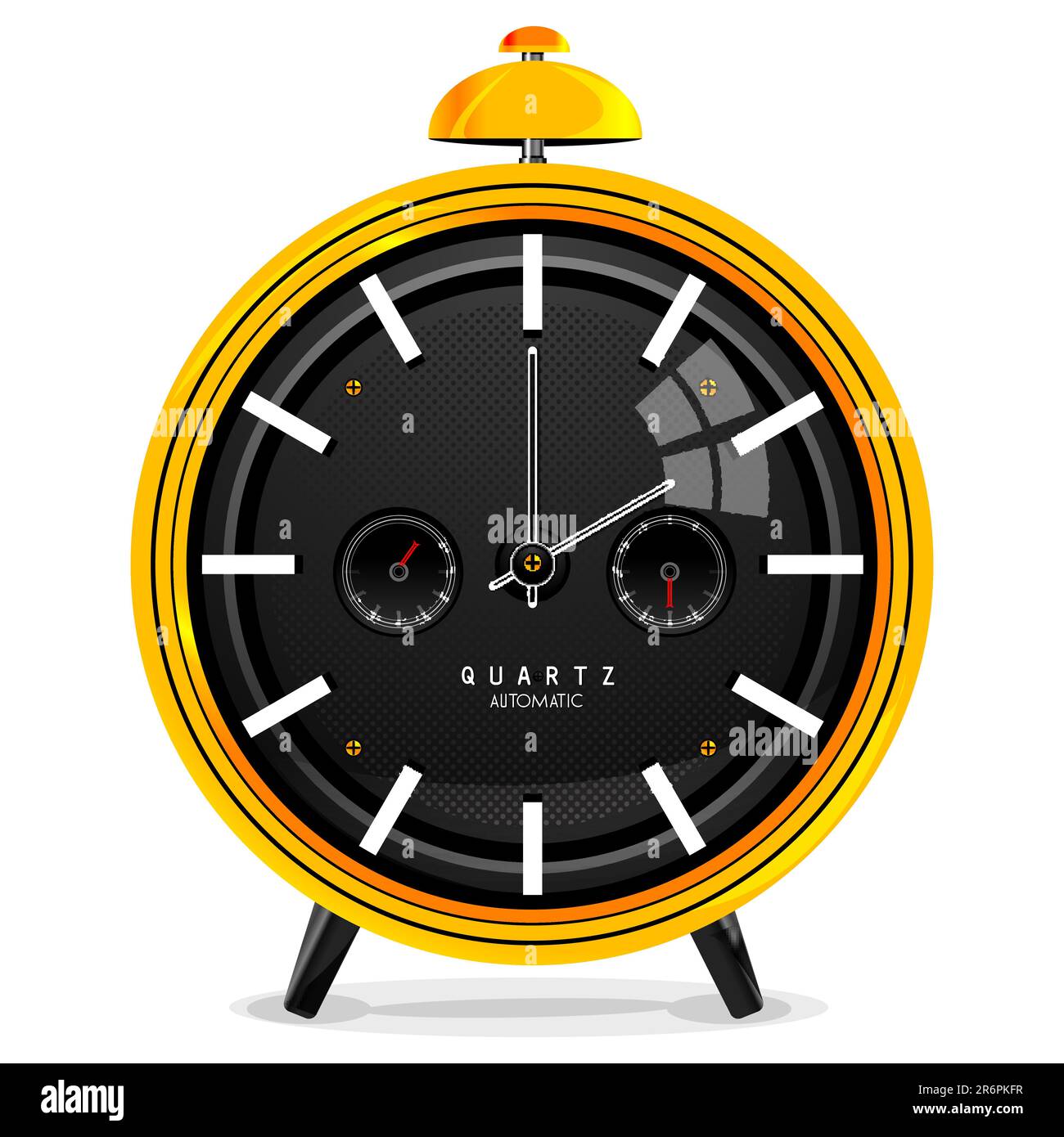 illustration of alarm clock on isolated background Stock Vector Image ...