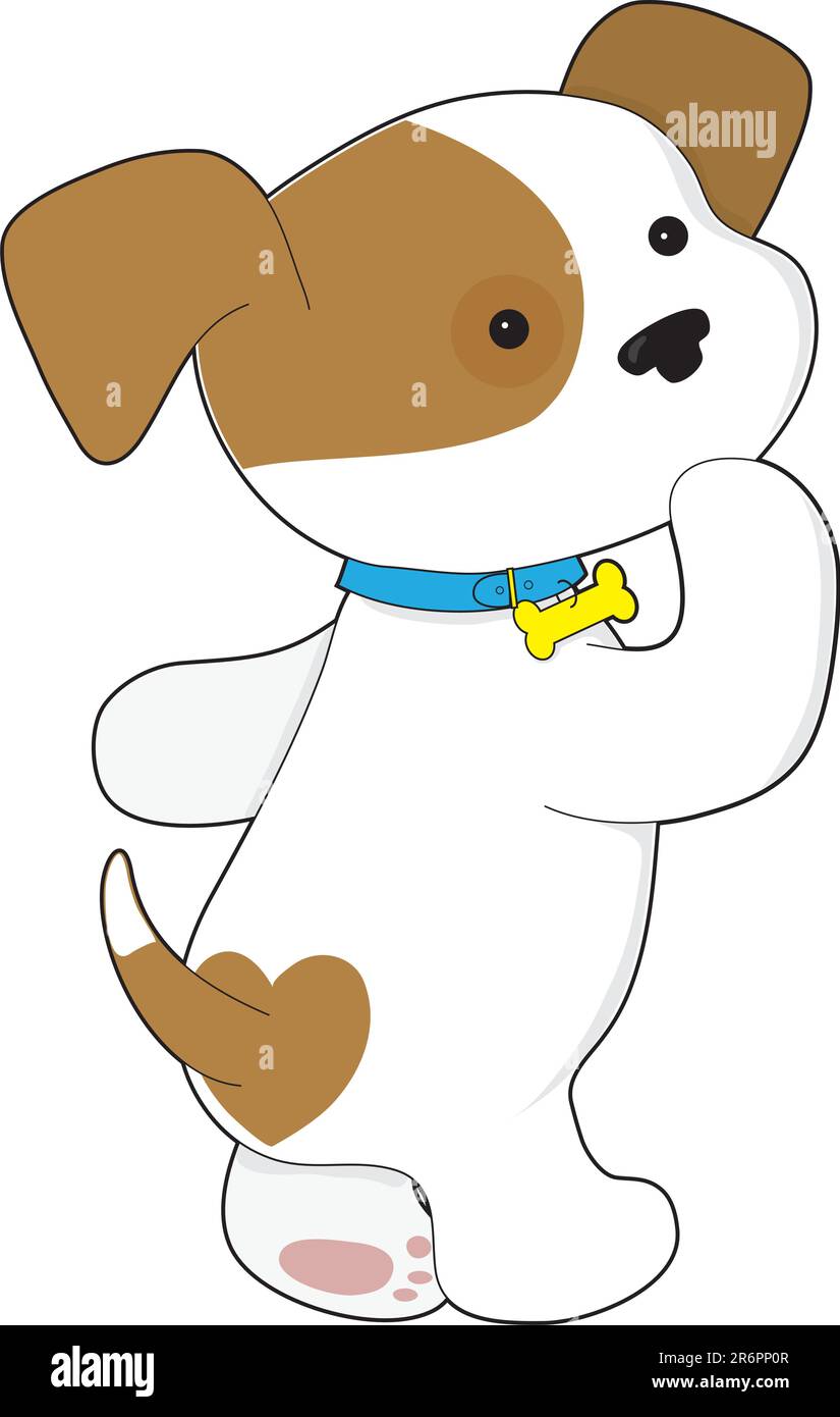 acute puppy holding a paw to it's mouth Stock Vector Image & Art Alamy