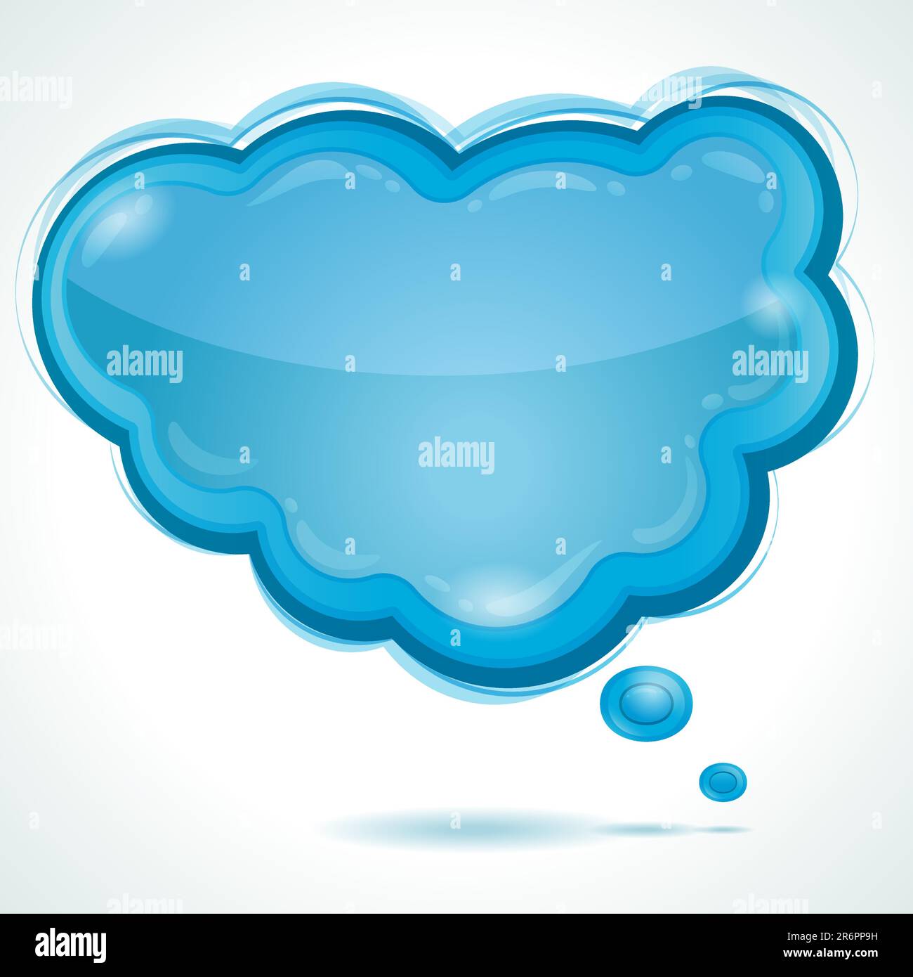 Cloud glossy speech bubble - vector background Stock Vector Image & Art ...