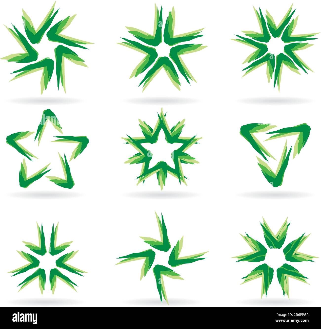 Set of different stars icons for your design. White releases #14 Stock ...