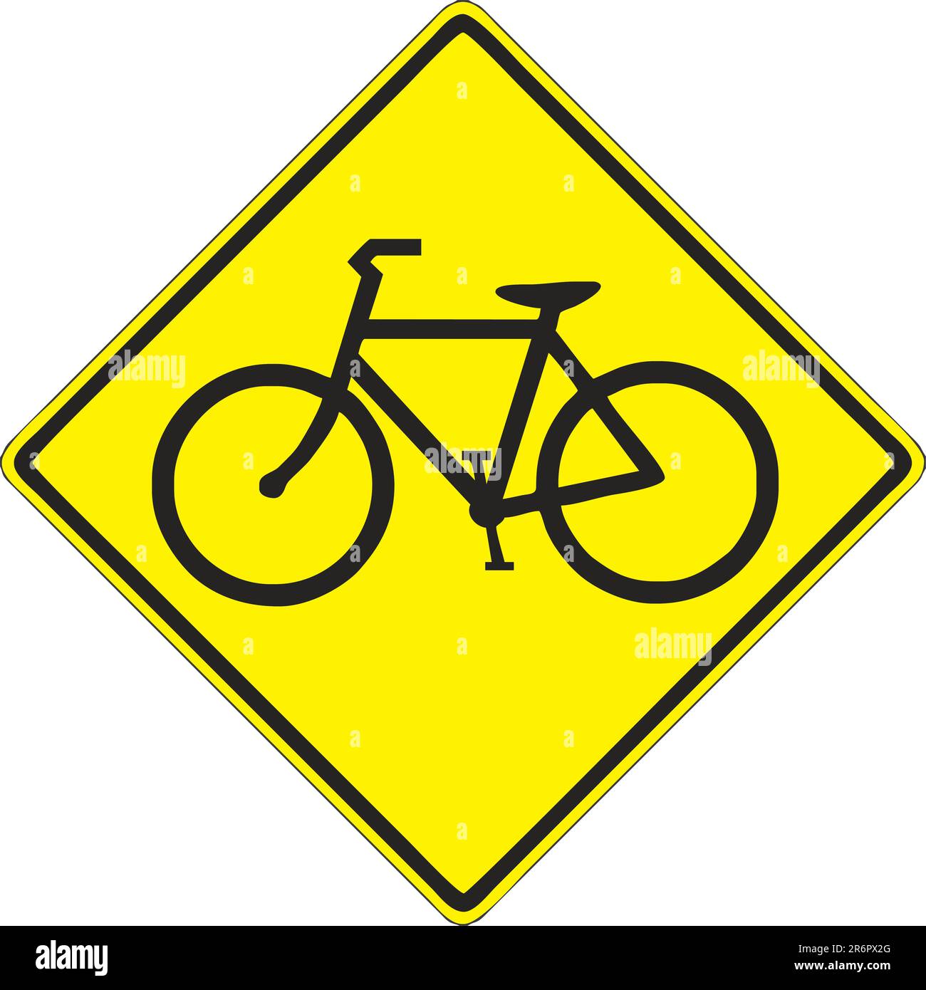 vector-illustration-of-a-bike-lane-sign-stock-vector-image-art-alamy