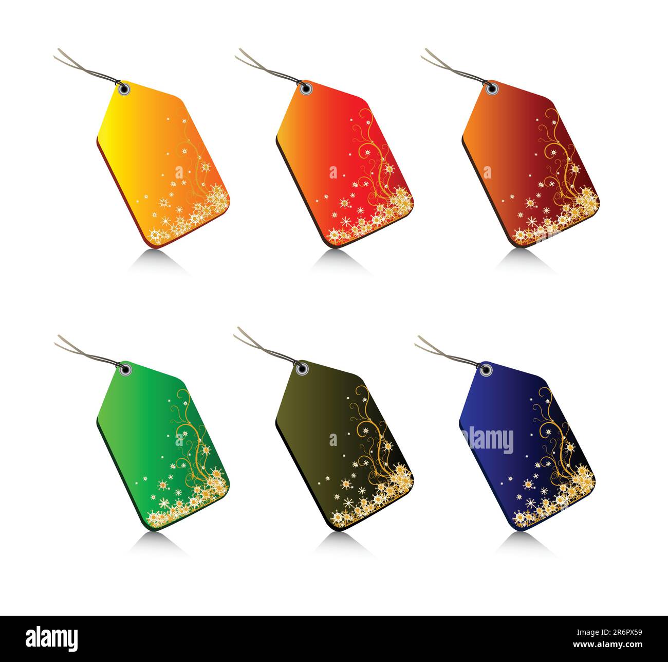 Vector Tagging Visual set of floral vector tags - EPS vector illustration Stock Vector Image ...