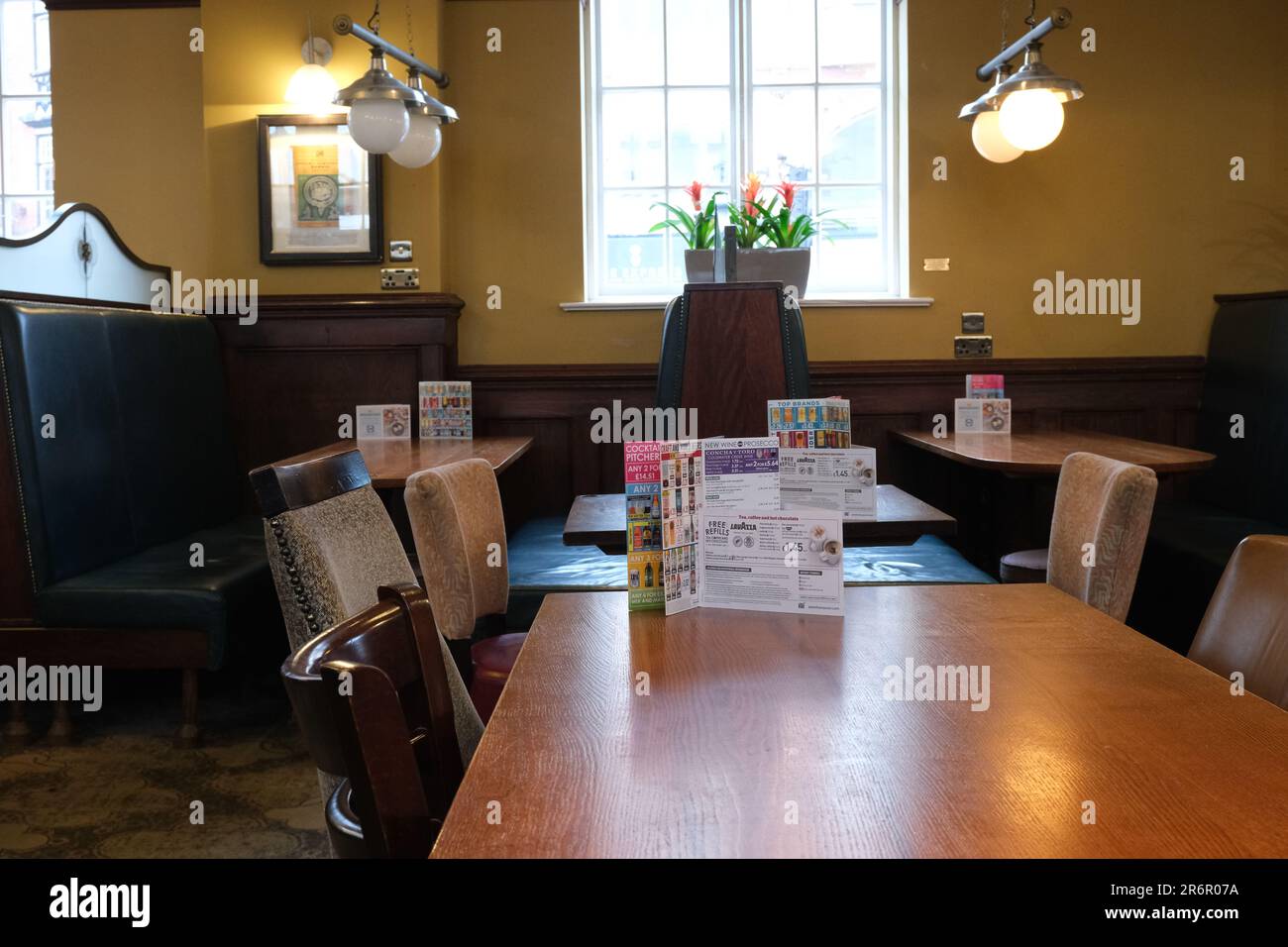 View across a JD wetherspoons pub Stock Photo