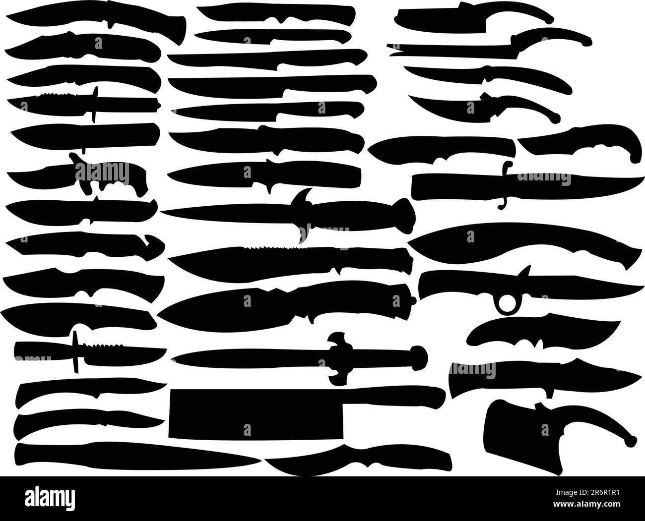 knifes collection - vector Stock Vector