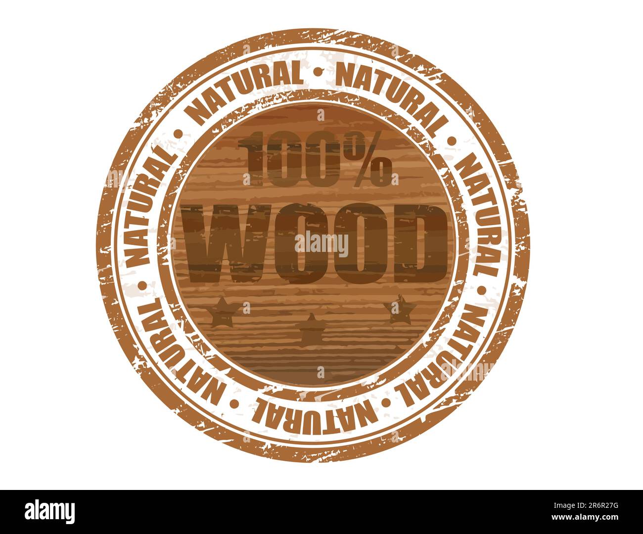 Abstract brown grunge office rubber stamp with small stars and the text ...