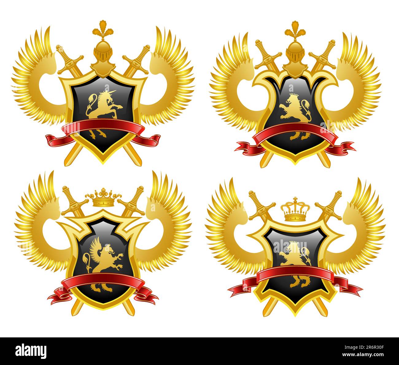 Coat of arms. Vector illustration. Stock Vector