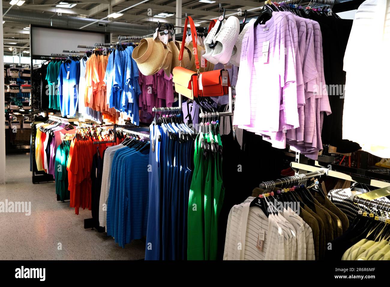 sainsburys supermarket branch showing clothing section, herne bay,isle of thanet,east kent,uk june 2023 Stock Photo