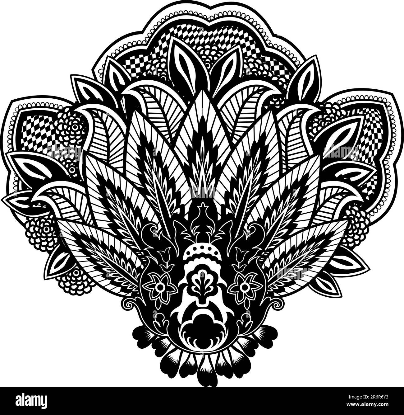 Paisley detail Stock Vector Images Alamy