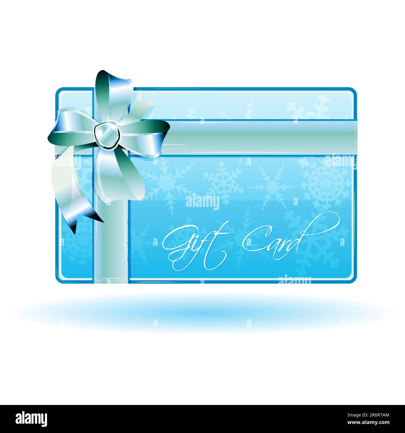 illustration of gift card on white background Stock Vector