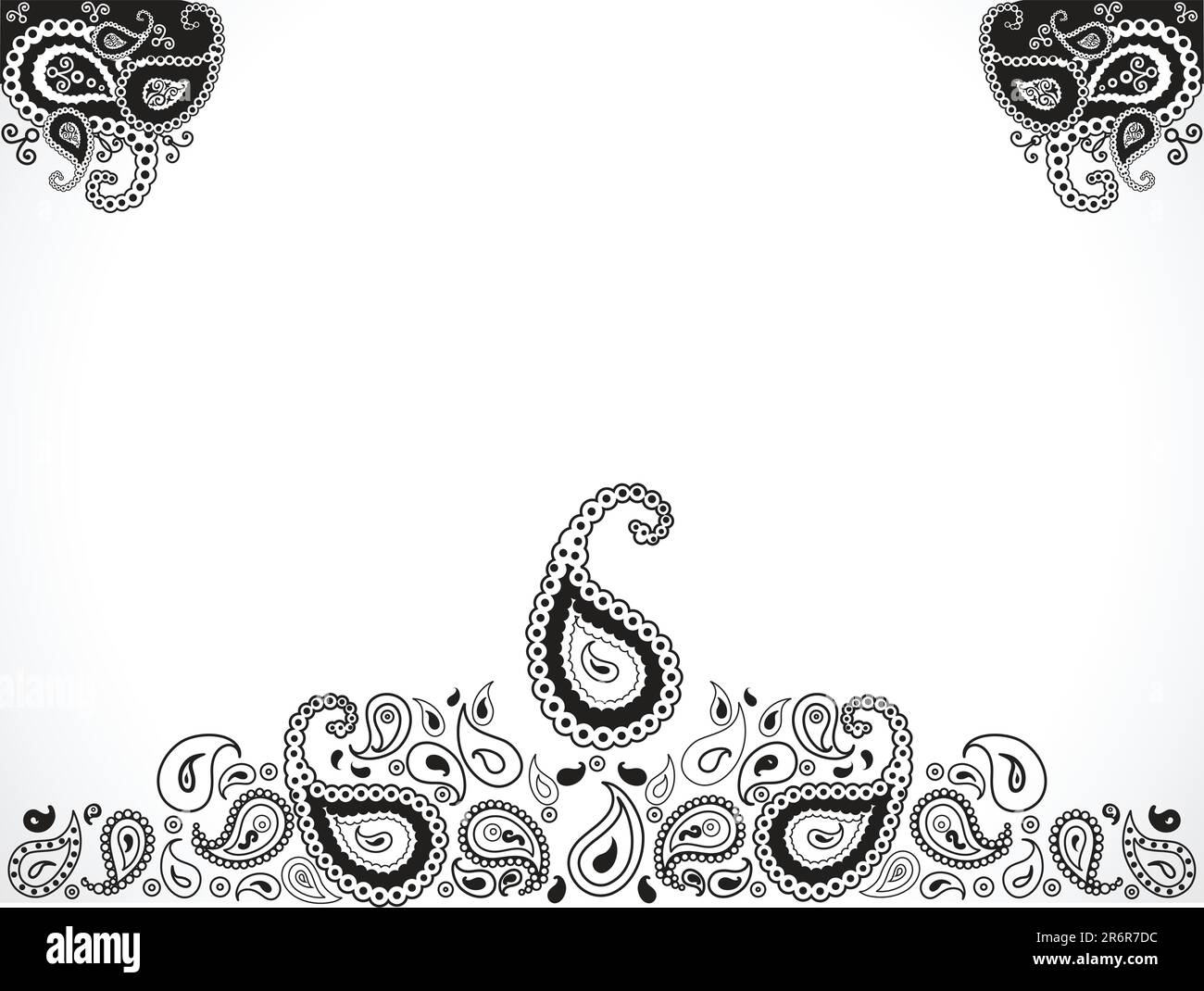 abstract floral ornament design vector illustration Stock Vector Image