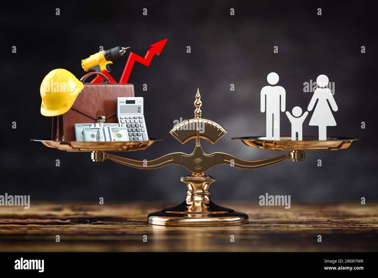 Work life family balance, harmony, time and money menedgment concept ...