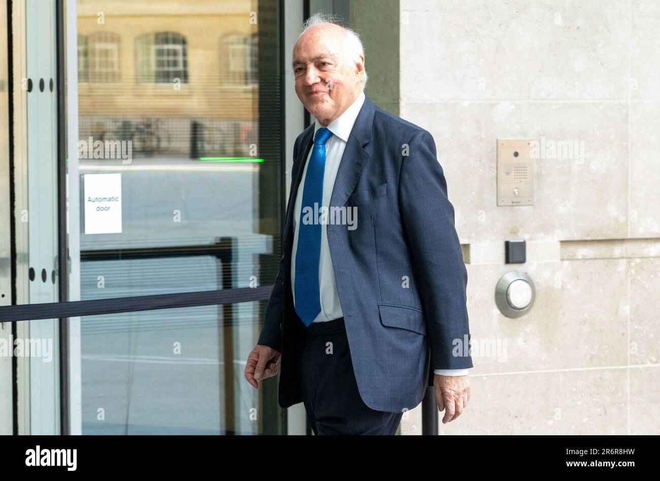 Lord Michael Howard arrives at BBC Broadcasting House in London, to ...