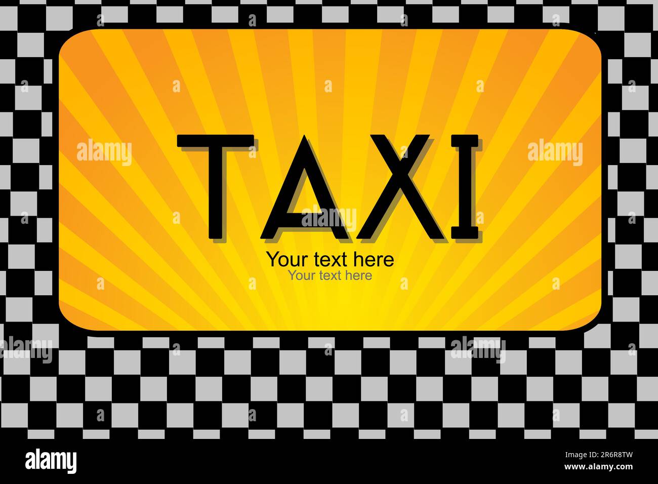 illustration of taxi text Stock Vector Image & Art - Alamy
