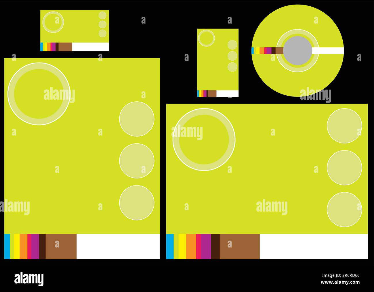 Template for business card, letter and cd. Add your logo and text Stock ...