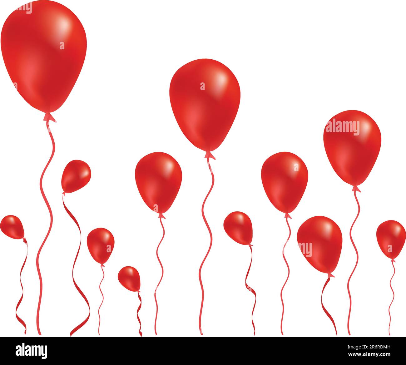 Beautiful red air balloon Stock Vector Images - Alamy