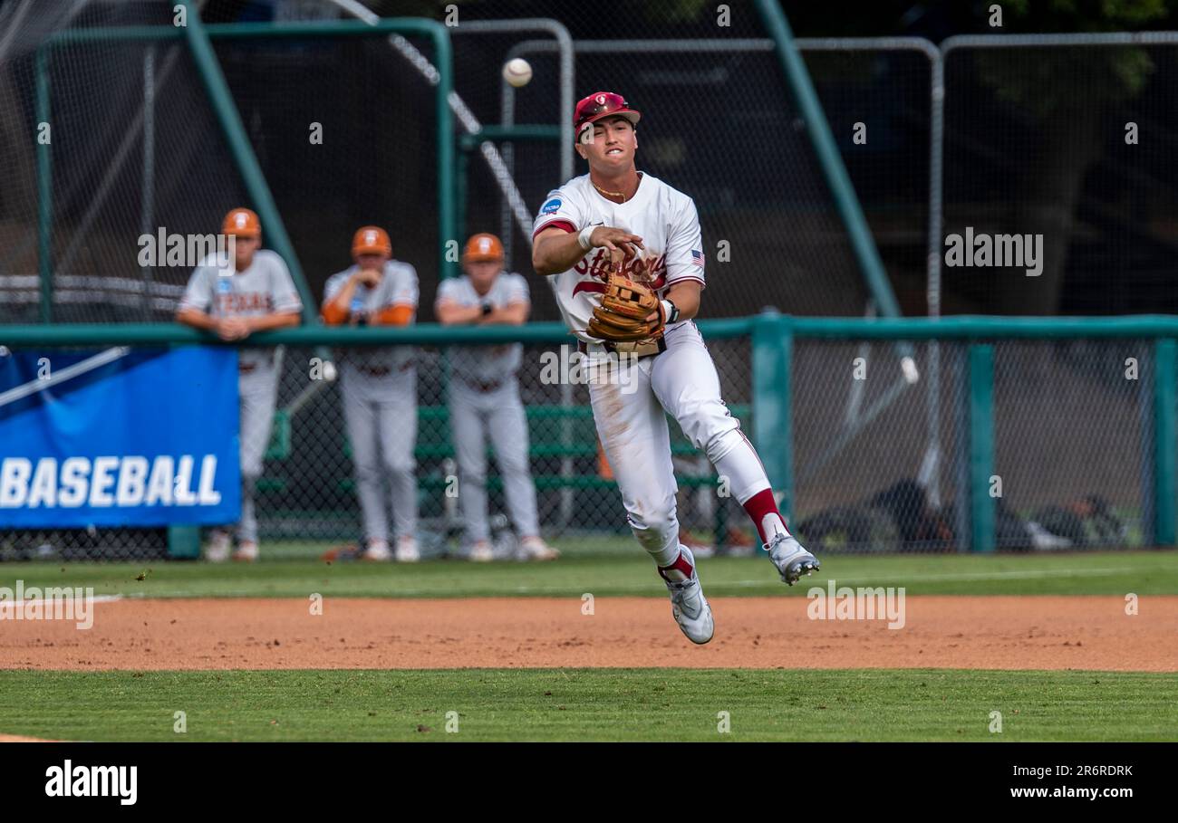 Palo Alto, USA. 10th June, 2023. June 10 2023 Palo Alto CA U.S.A. Stanford  starting pitcher Joey Dixon (23) delivers the ball during the NCAA Super  Regional Baseball game between Texas Longhorns