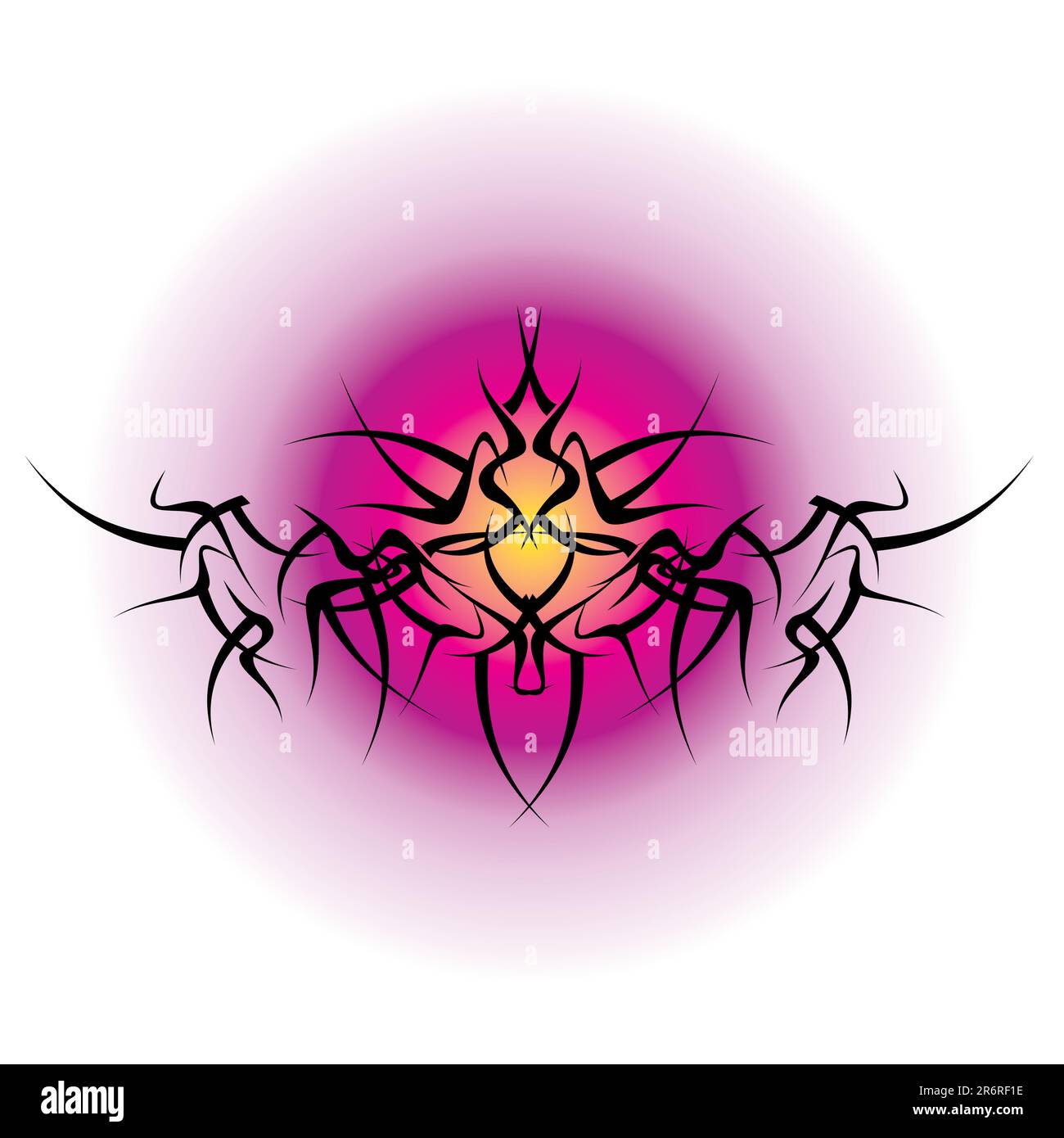 Black work tattoo Cut Out Stock Images & Pictures - Alamy