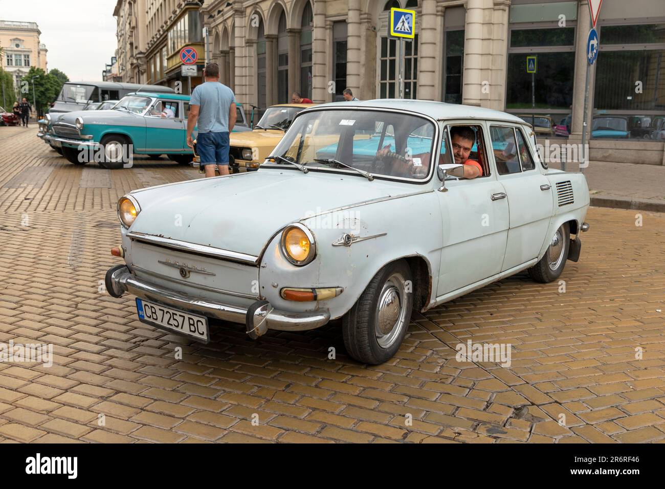Sofia, Bulgaria - June 10, 2023: Retro parade old vintage or vintage car or car, retro retro car Skoda 1000 MB Stock Photo