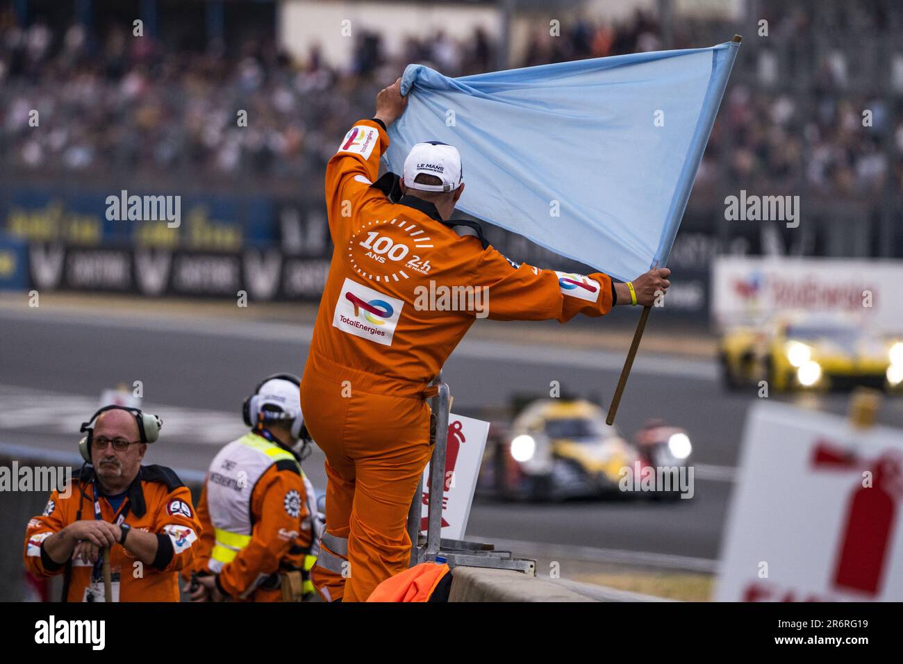 France. 10th June, 2023. June 10, 2023, France Marshall, commissaire de piste during the 24