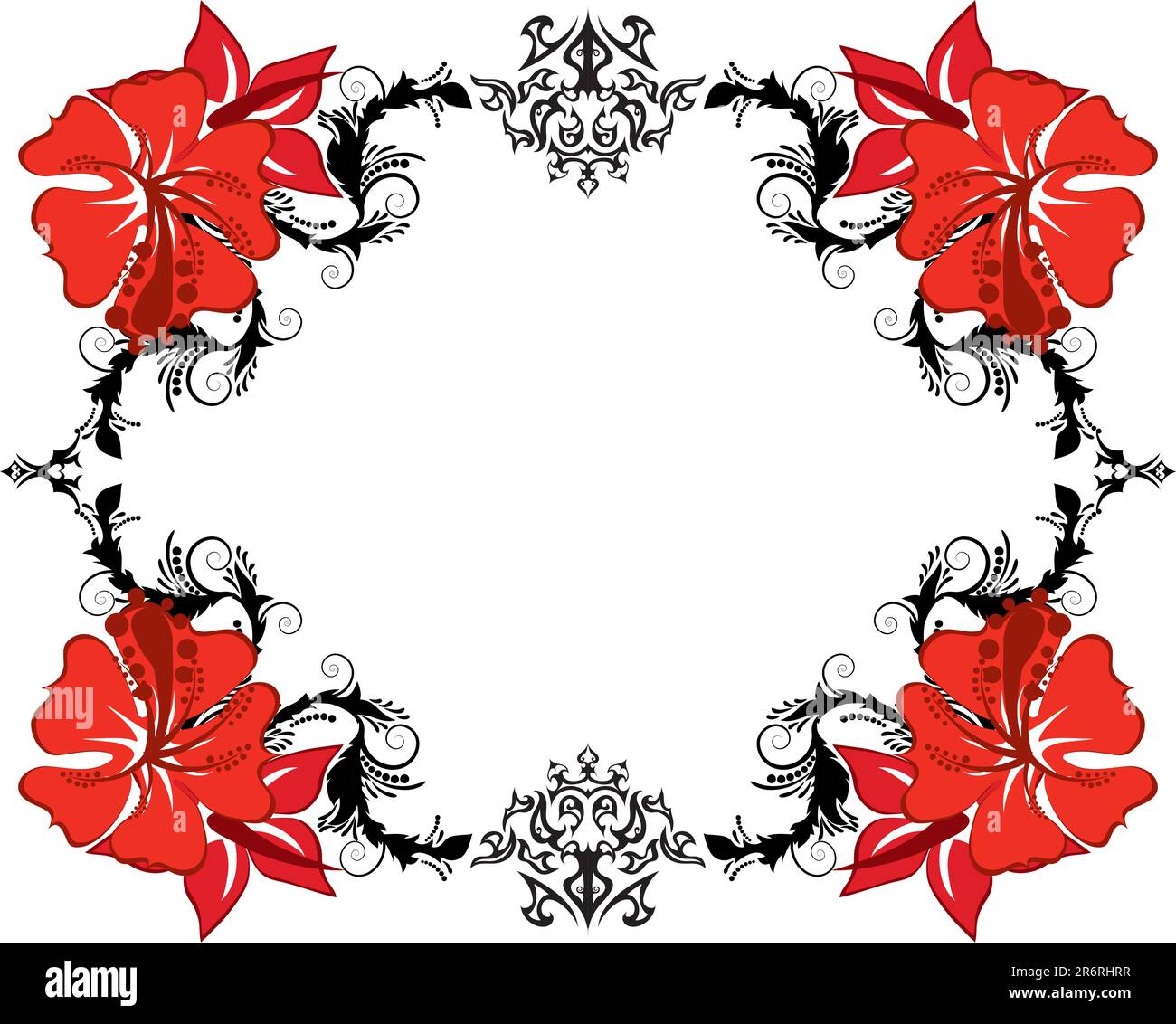Abstract floral vector frame backgrounds in Victorian style Stock ...