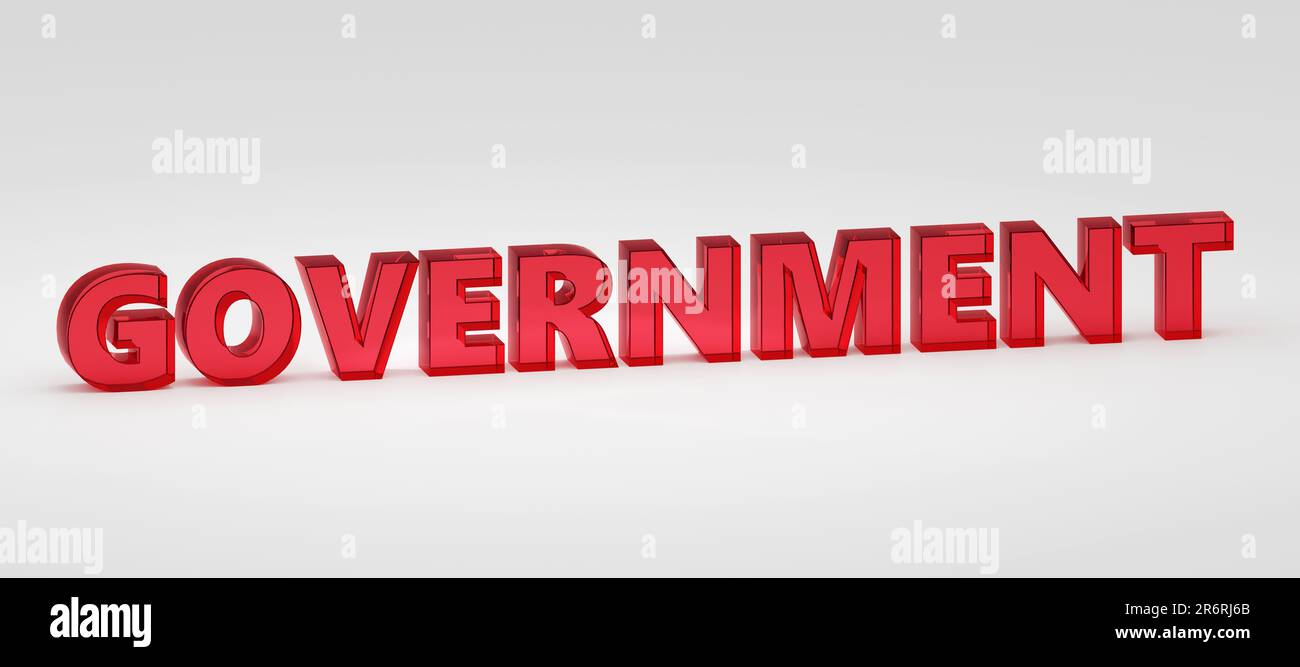 Photo inspiration: Fresh Look at 3D Render Sign Government Glass Text And Light Background Simple