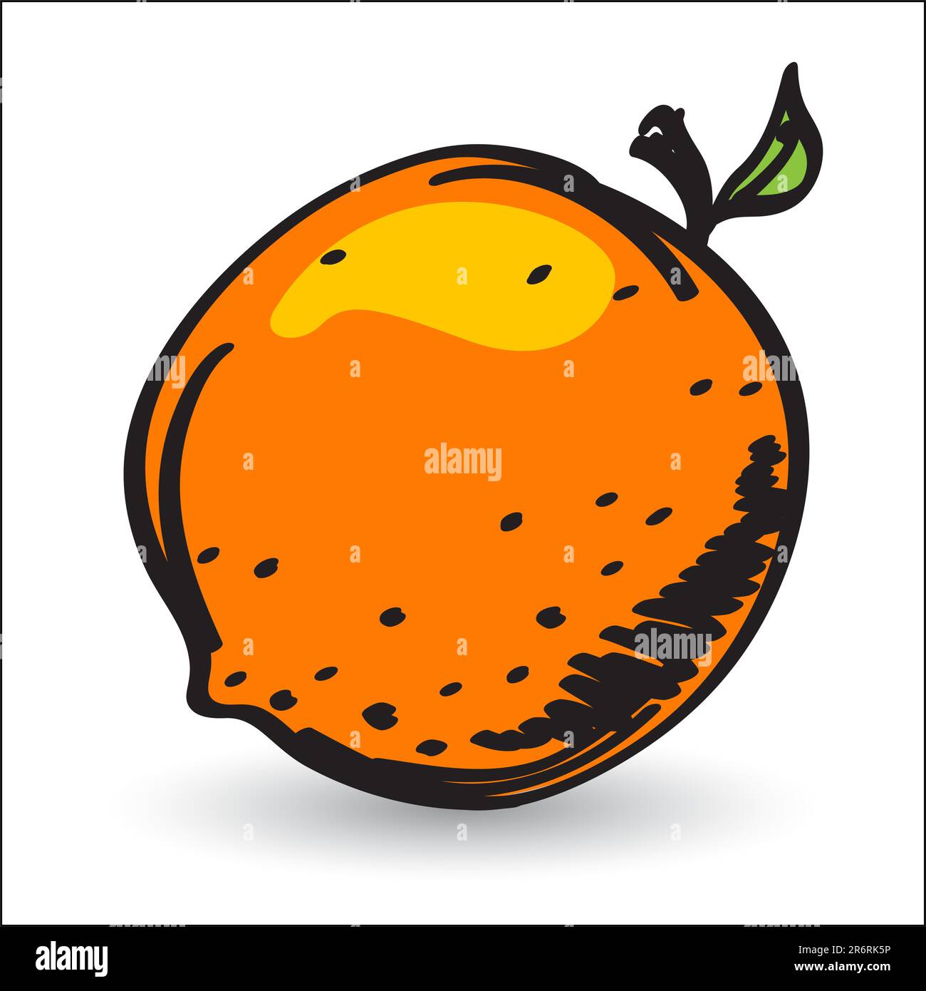 Orange farm plant Stock Vector Images - Alamy