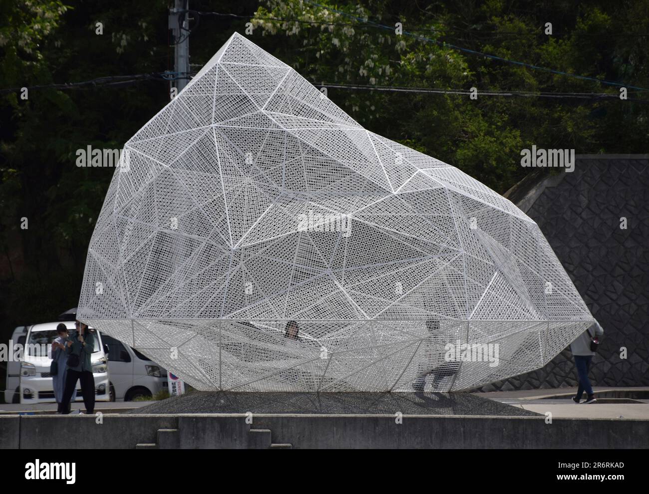 An artwork "Naoshima Pavilion" created by a Japanese architect Sousuke