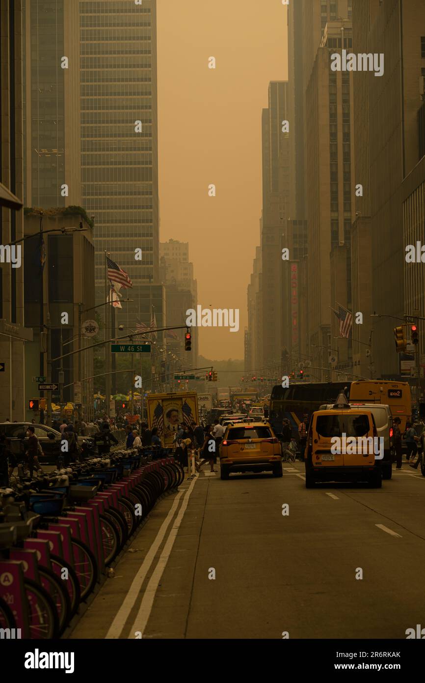 Dangerous air quality in New York City caused by Canadian wildfires ...