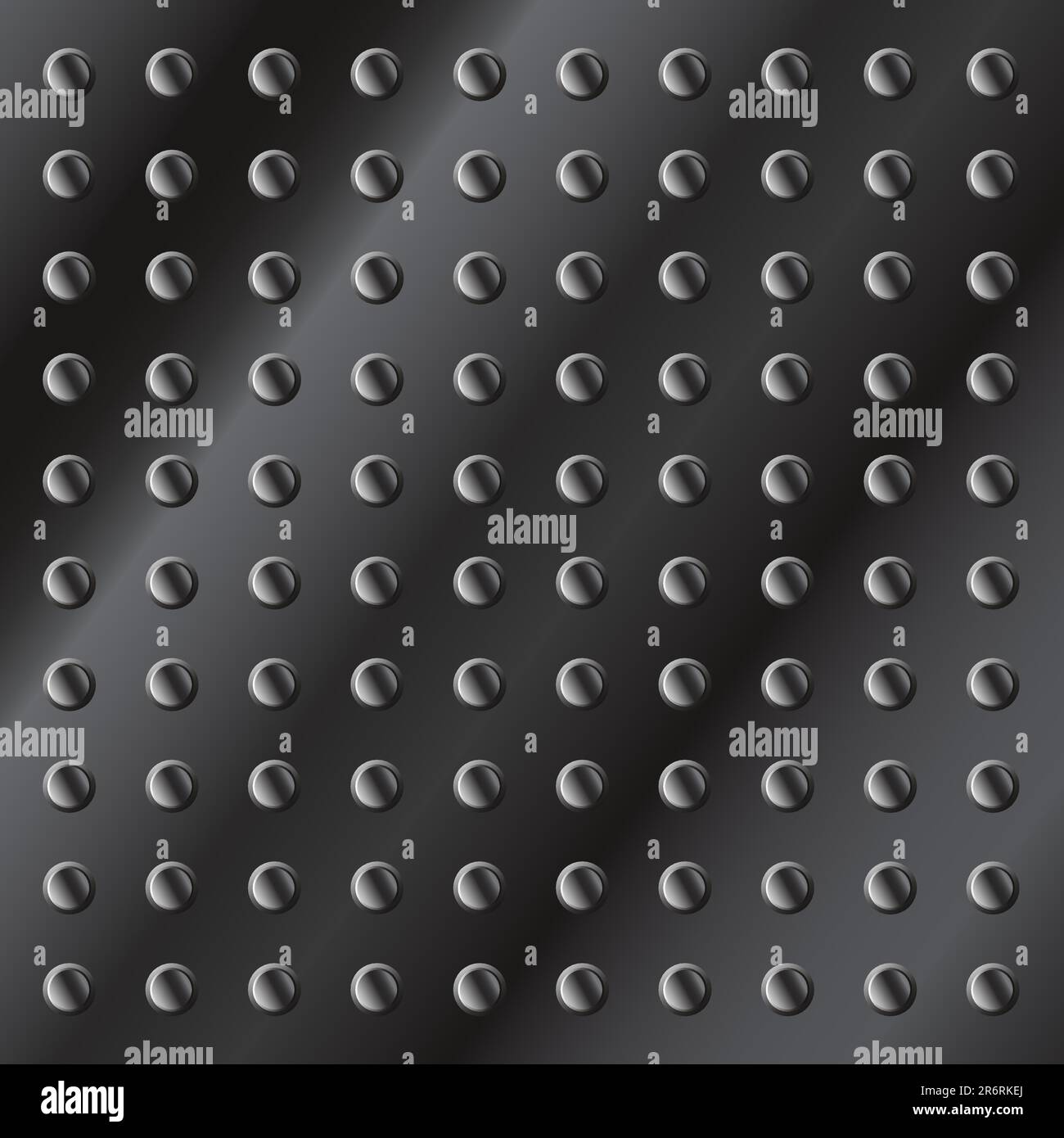 Detailed vector illustration of a dark metal background or texture with ...