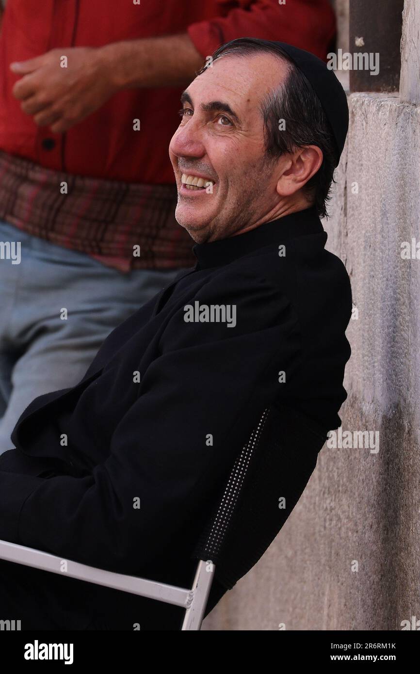 Palermo, Italy. 10th June, 2023. PAOLO CALABRESI IN THE CAST OF THE GATTOPARDO WHICH TURNS IN PALERMO in the photo Paolo Calabresi in the set of Il Gattopardo Credit: Independent Photo Agency/Alamy Live News Stock Photo