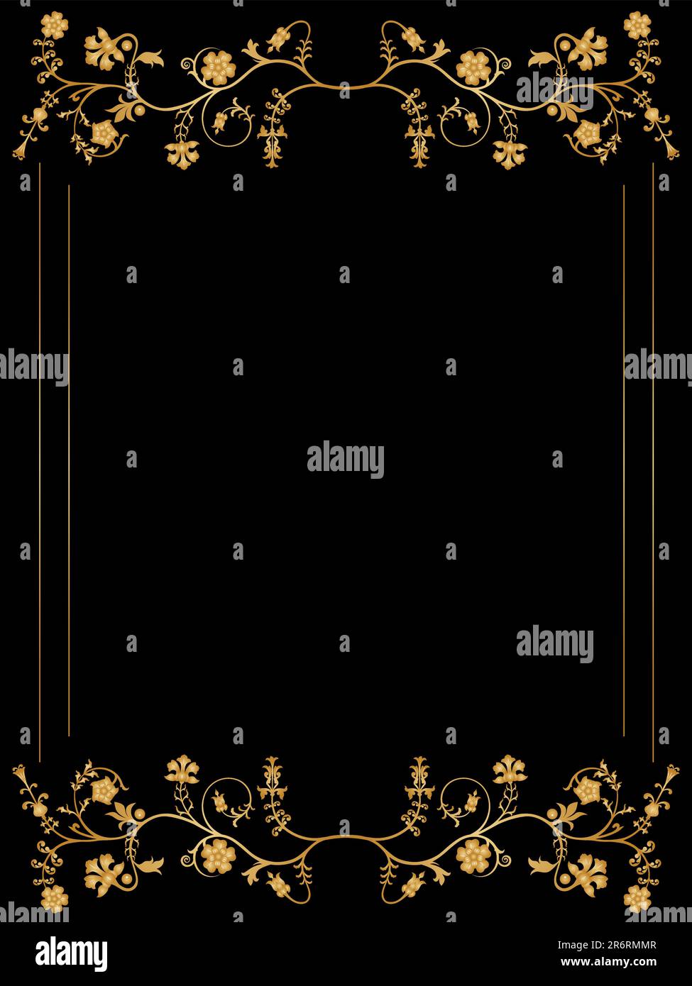 Vector floral frame Stock Vector Image & Art - Alamy