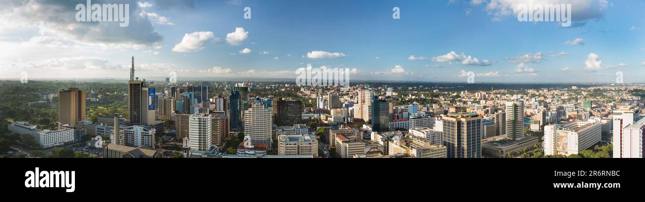 Nairobi, Kenya - December 23: Modern highrises in the business district of Nairobi, Kenya on December 23, 2015 Stock Photo