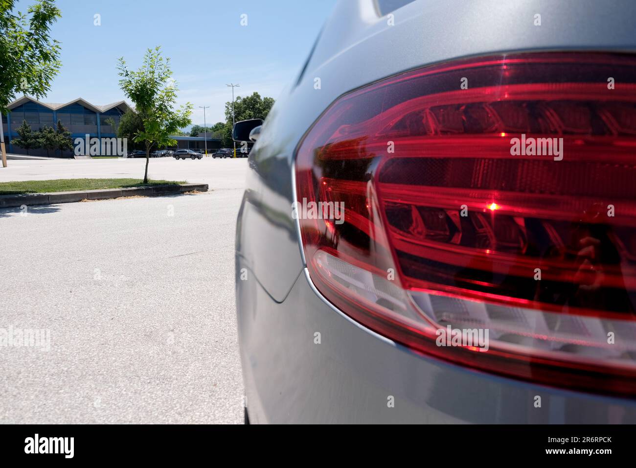A sideline of Mercedes is class Stock Photo