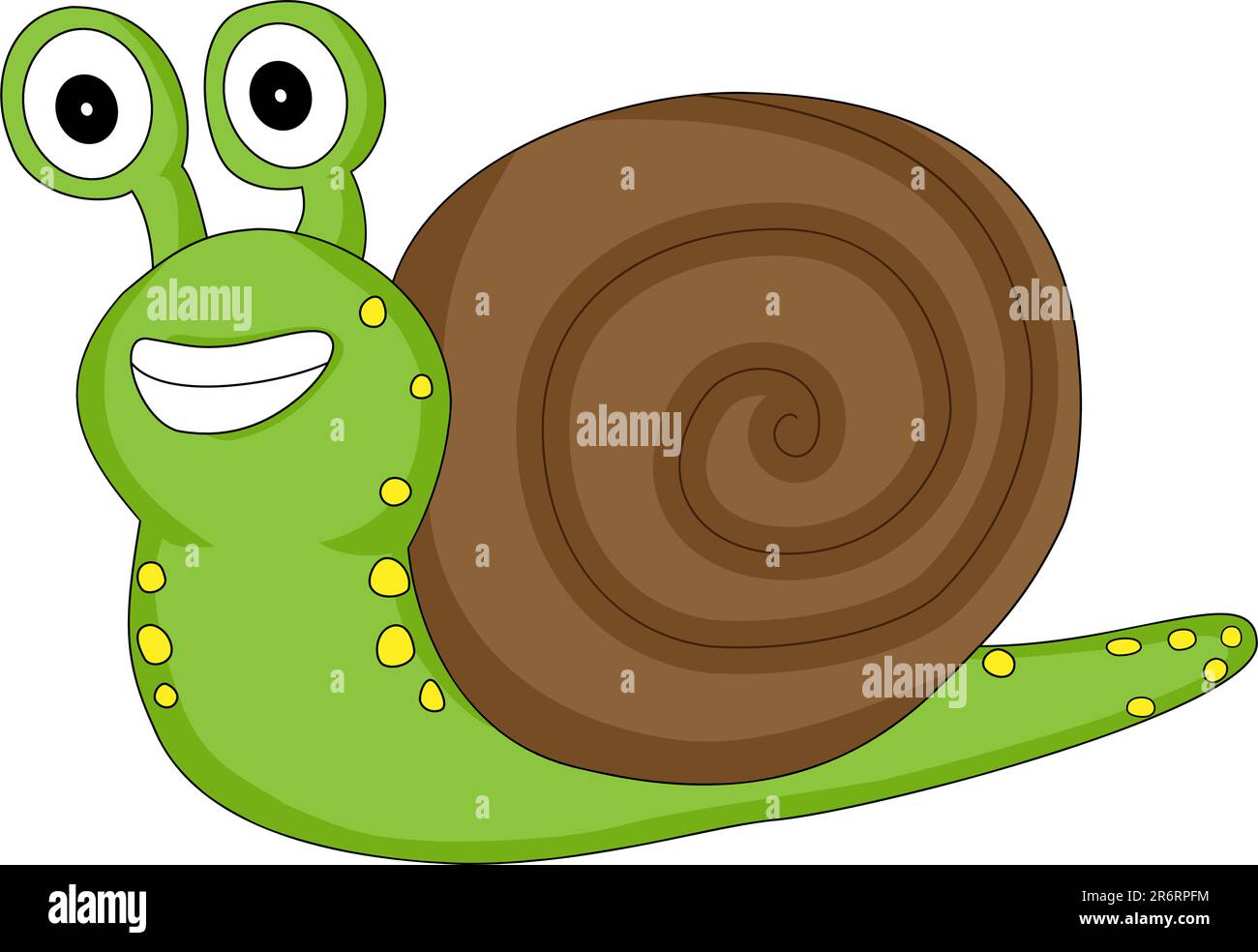 Illustration of A Cute Looking Snail Stock Vector Image & Art Alamy