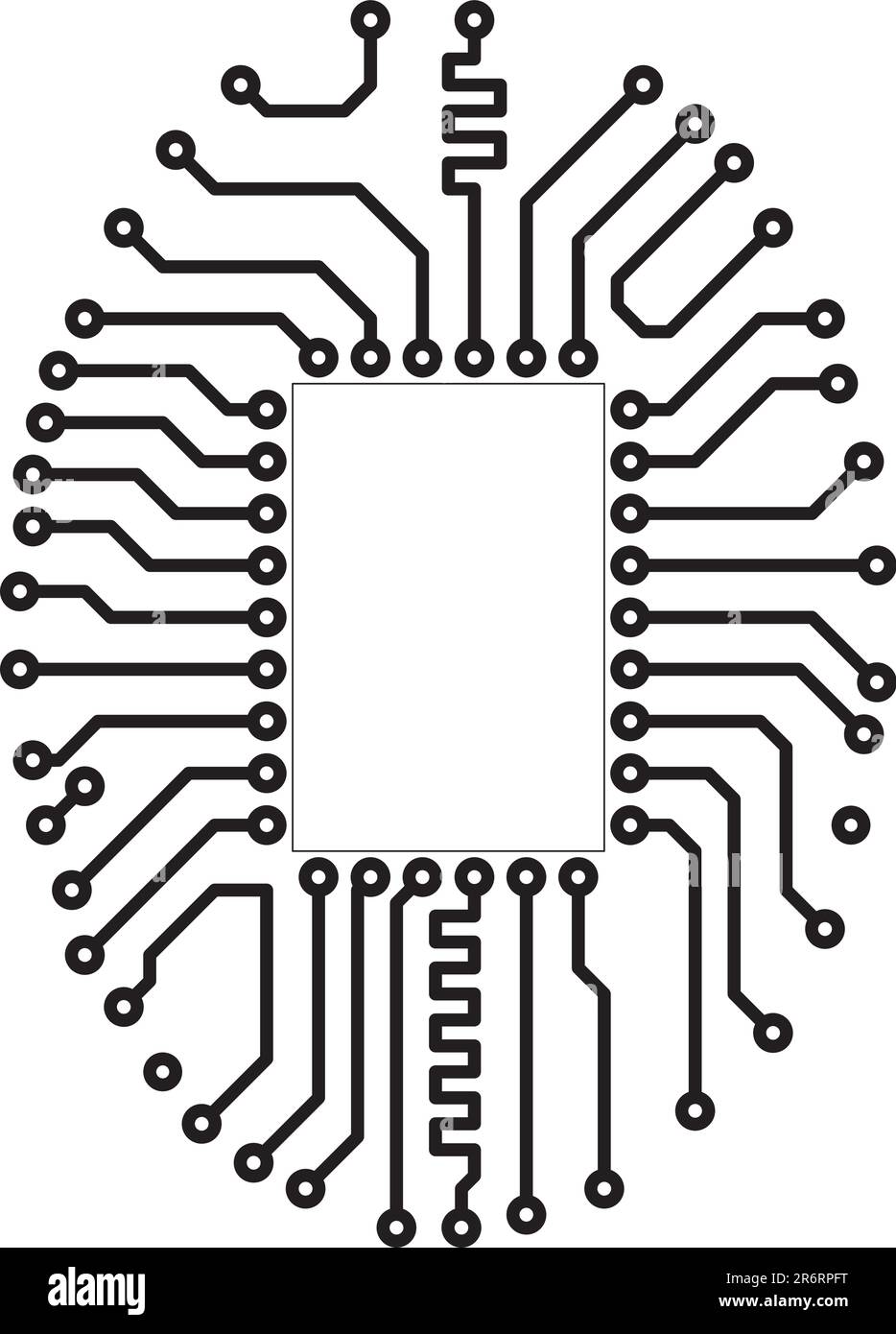 Hitech vector circuit board blank Stock Vector Image & Art
