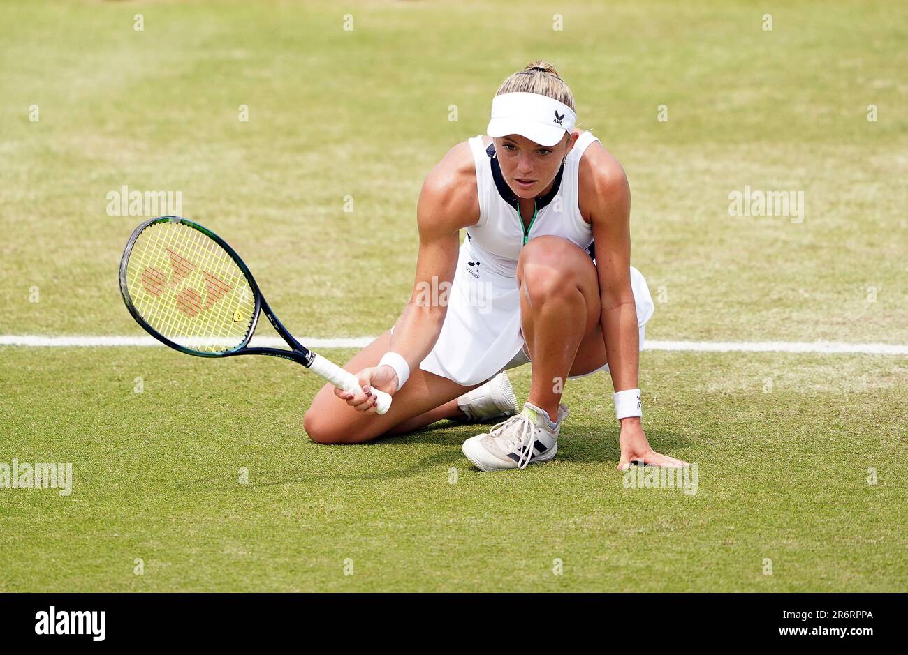 Katie Swan in action during her final against Yanina Wickmayer (not ...