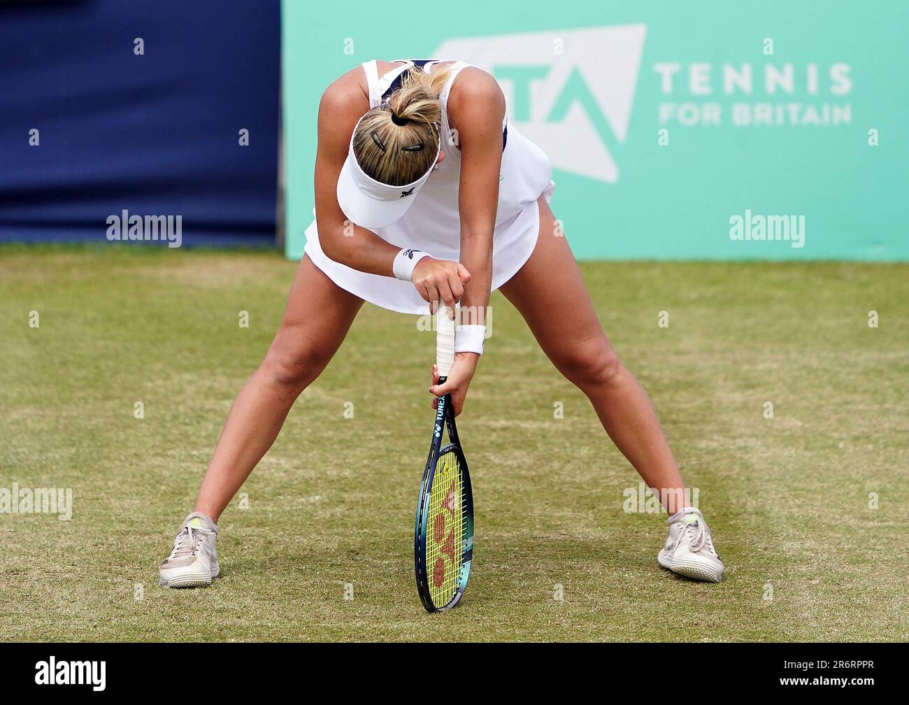 Katie Swan reacts during her final against Yanina Wickmayer (not ...