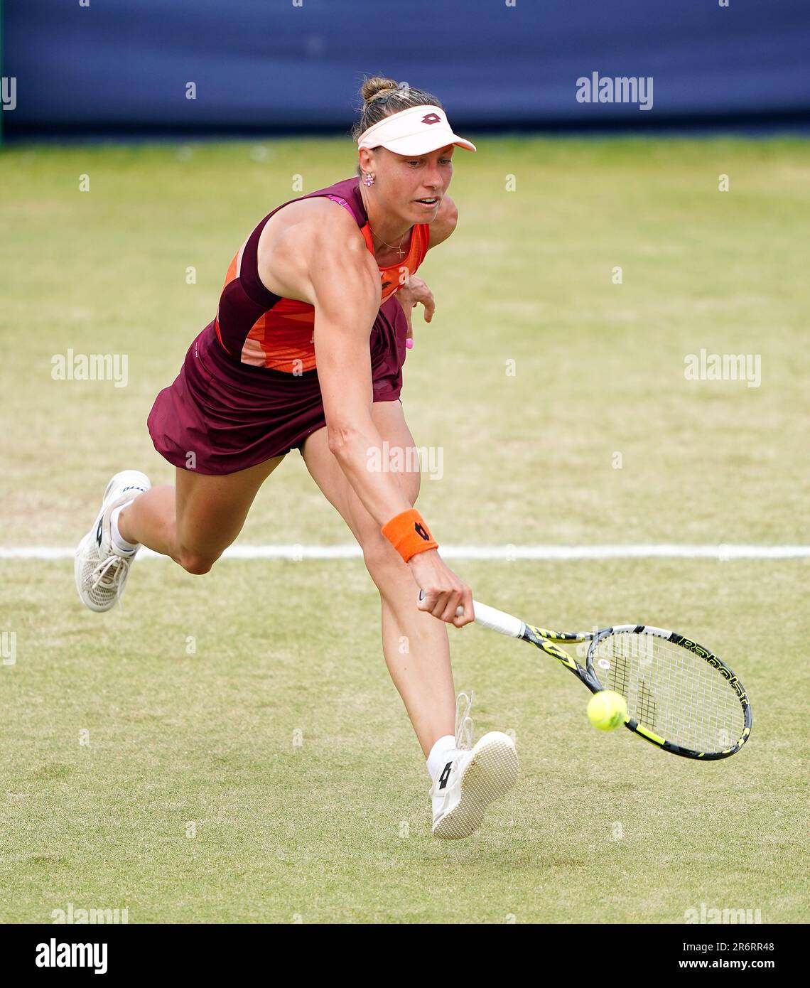 Yanina Wickmayer in action during her final against Katie Swan (not ...