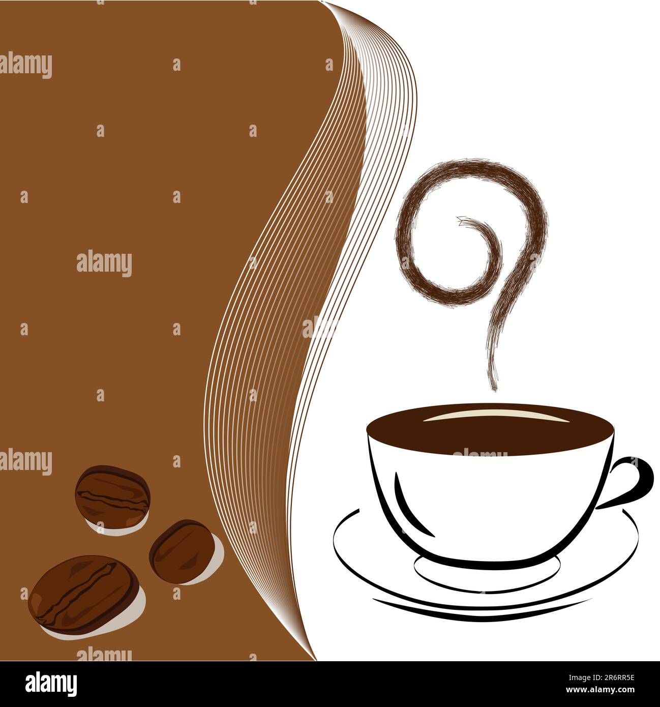 Vector Coffee Happy morning coffee Stock Vector Images - Alamy