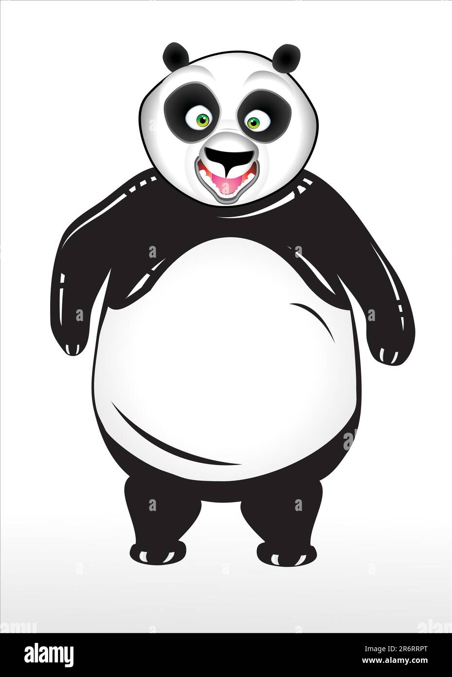 Detailed Cartoon Style Funny Panda Stock Vector Image & Art - Alamy