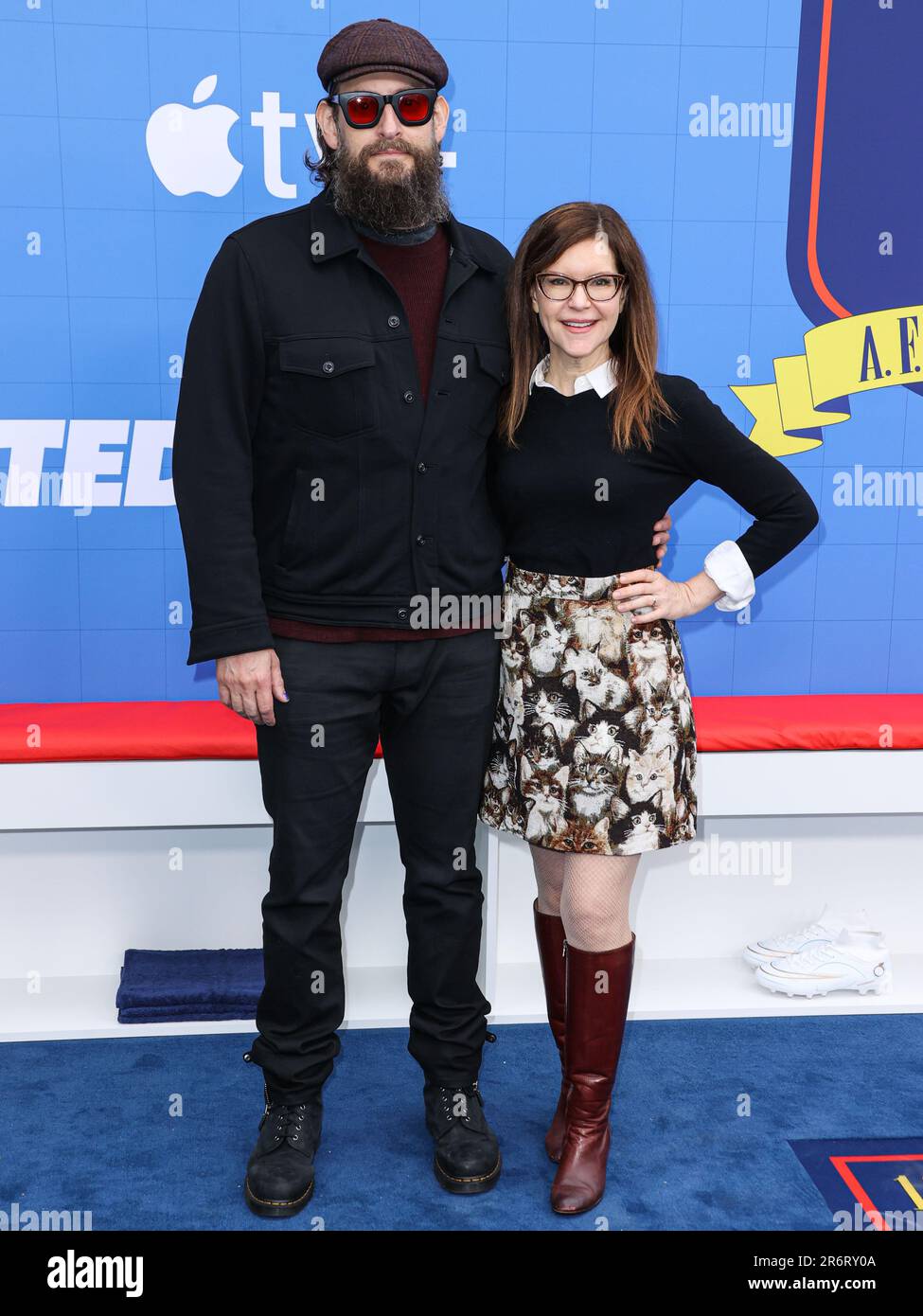 North Hollywood, United States. 10th June, 2023. NORTH HOLLYWOOD, LOS ANGELES, CALIFORNIA, USA - JUNE 10: Roey Hershkovitz and Lisa Loeb arrive at Apple TV 's 'Ted Lasso' Season 3 FYC Red Carpet held at the Saban Media Center at the Television Academy on June 10, 2023 in North Hollywood, Los Angeles, California, United States. (Photo by Xavier Collin/Image Press Agency) Credit: Image Press Agency/Alamy Live News Stock Photo