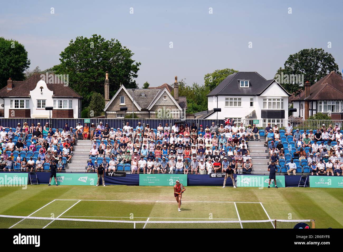 Yanina Wickmayer in action during her final against Katie Swan (not ...
