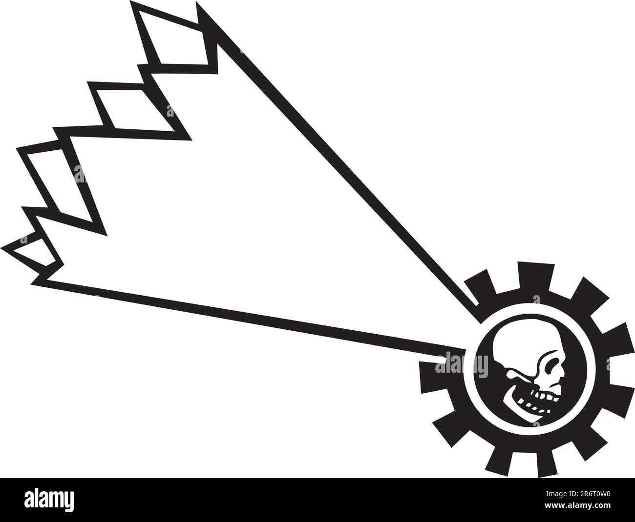 Falling star with the motif of a human skull Stock Vector Image & Art