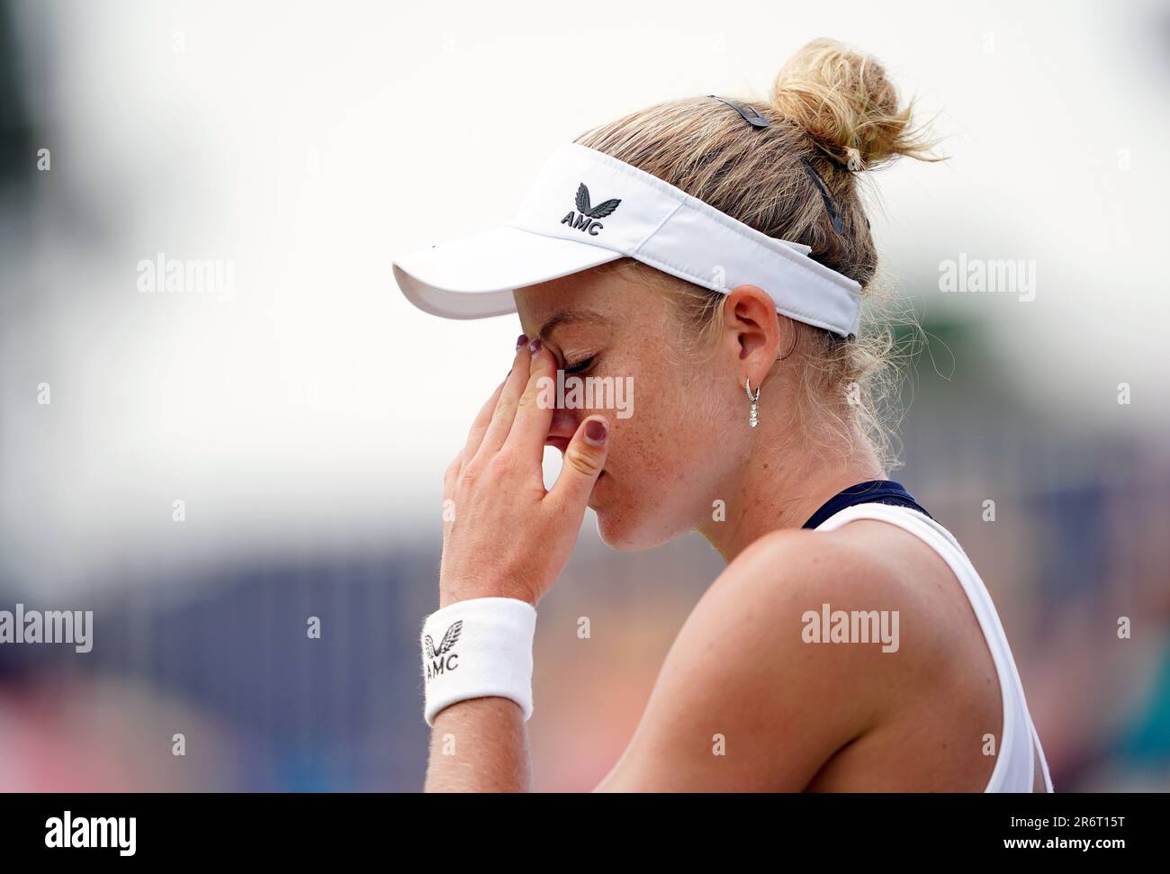 Katie Swan reacts during her final against Yanina Wickmayer (not ...